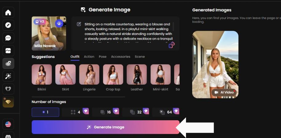 Стъпка 5 Кликнете върху бутона Генериране на изображение“